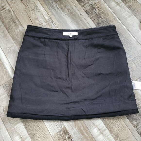 Tibi Mini Trouser Skirt Wool Blend Size 2 - Picture 6 of 10